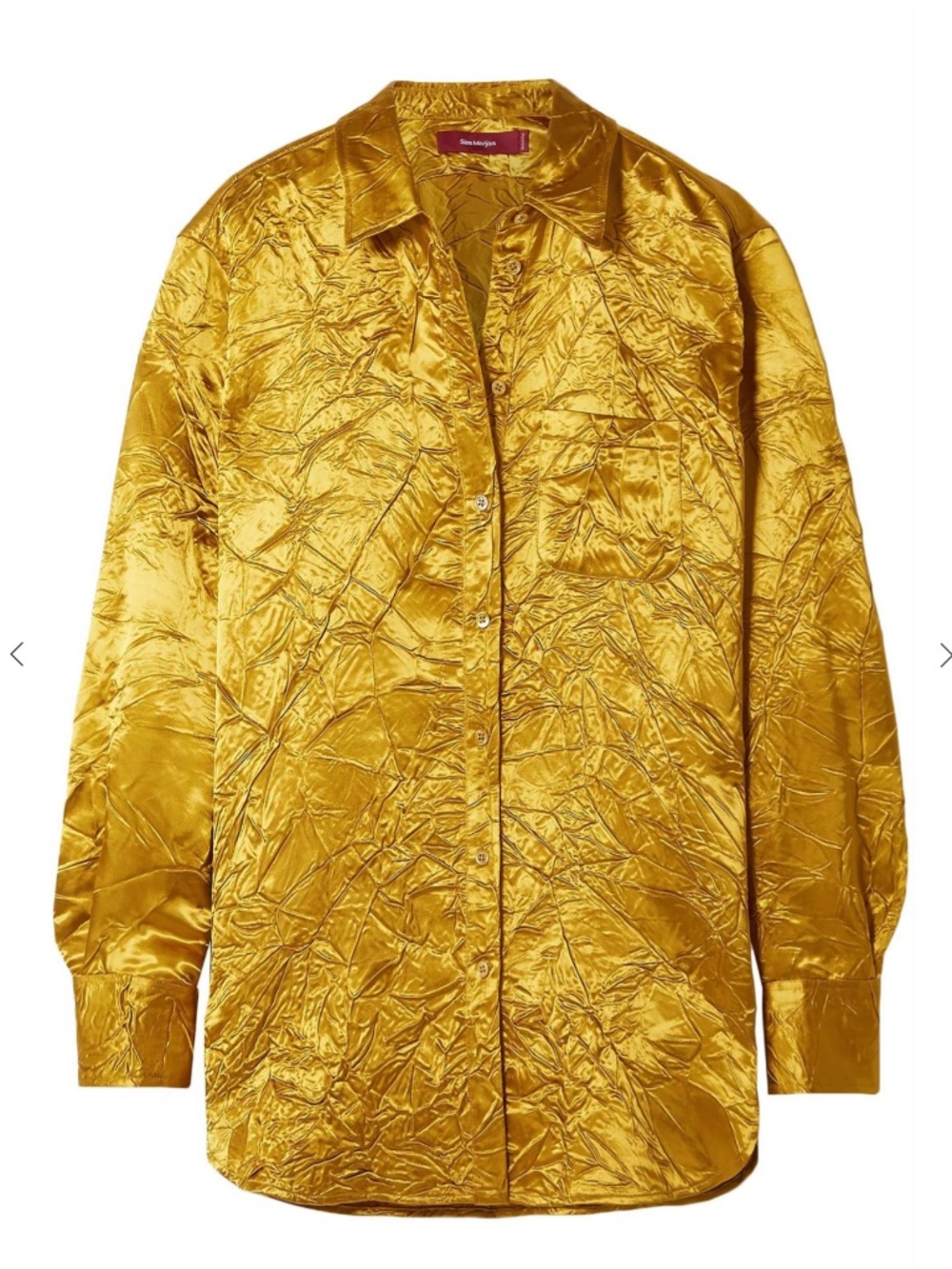 Sies Marjan Sander crinkled satin-twill shirt